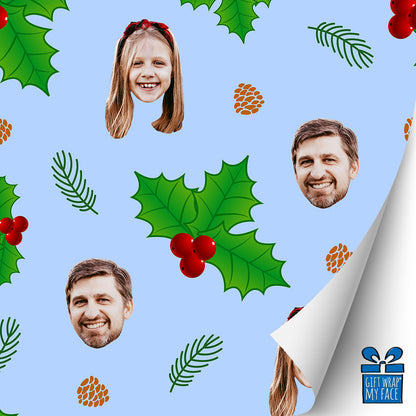 HAPPY HOLLY-DAYS GIFT WRAP
