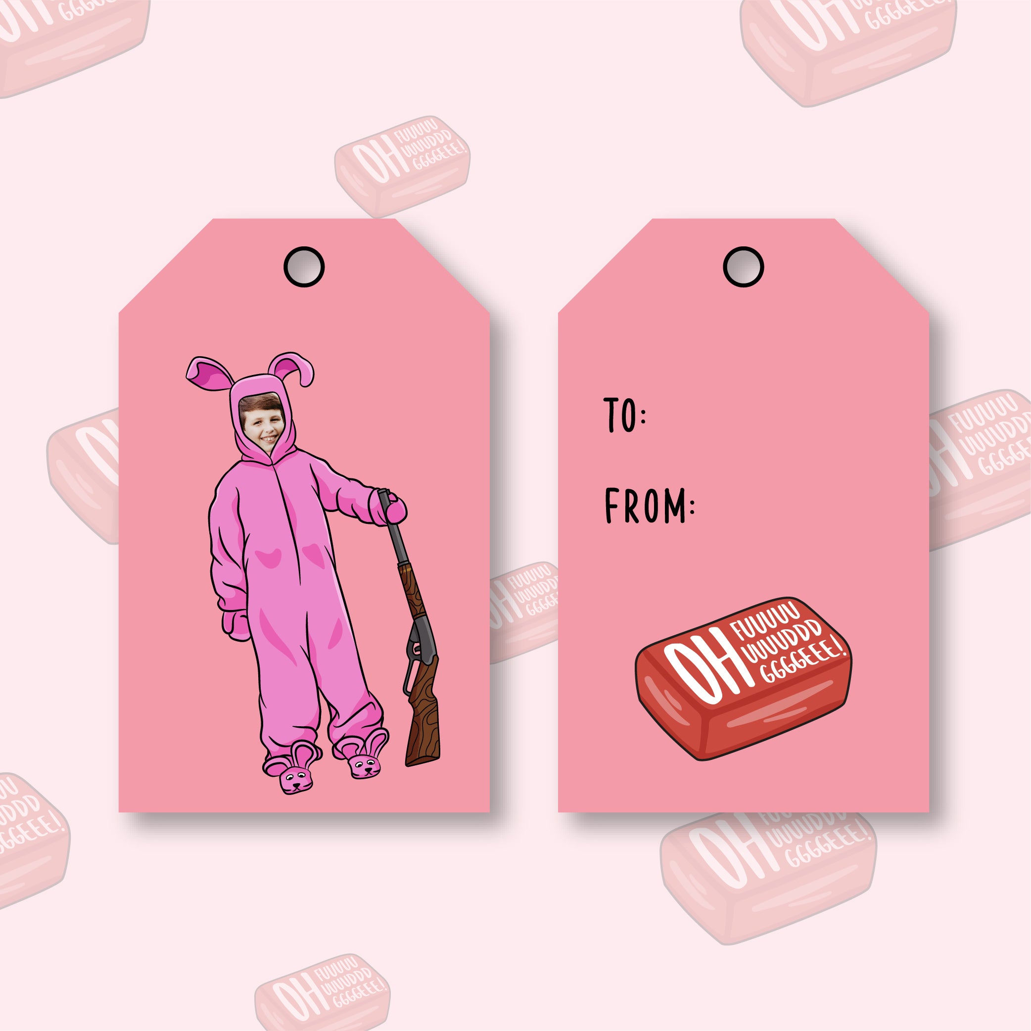 CHRISTMAS STORY BUNDLED UP RANDY GIFT TAGS