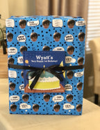 Blue Birthday Confetti Socks