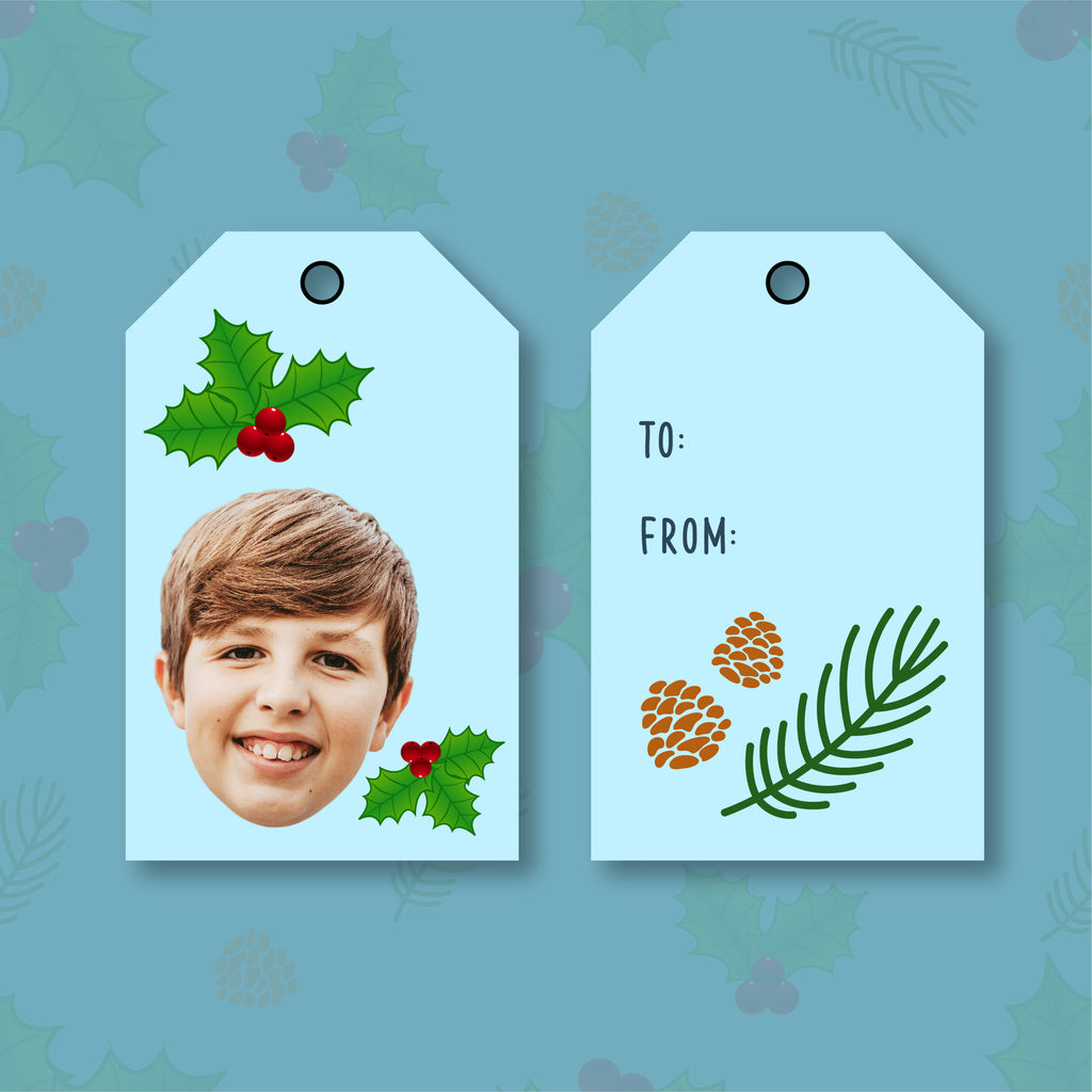 HAPPY HOLLY-DAYS GIFT TAGS