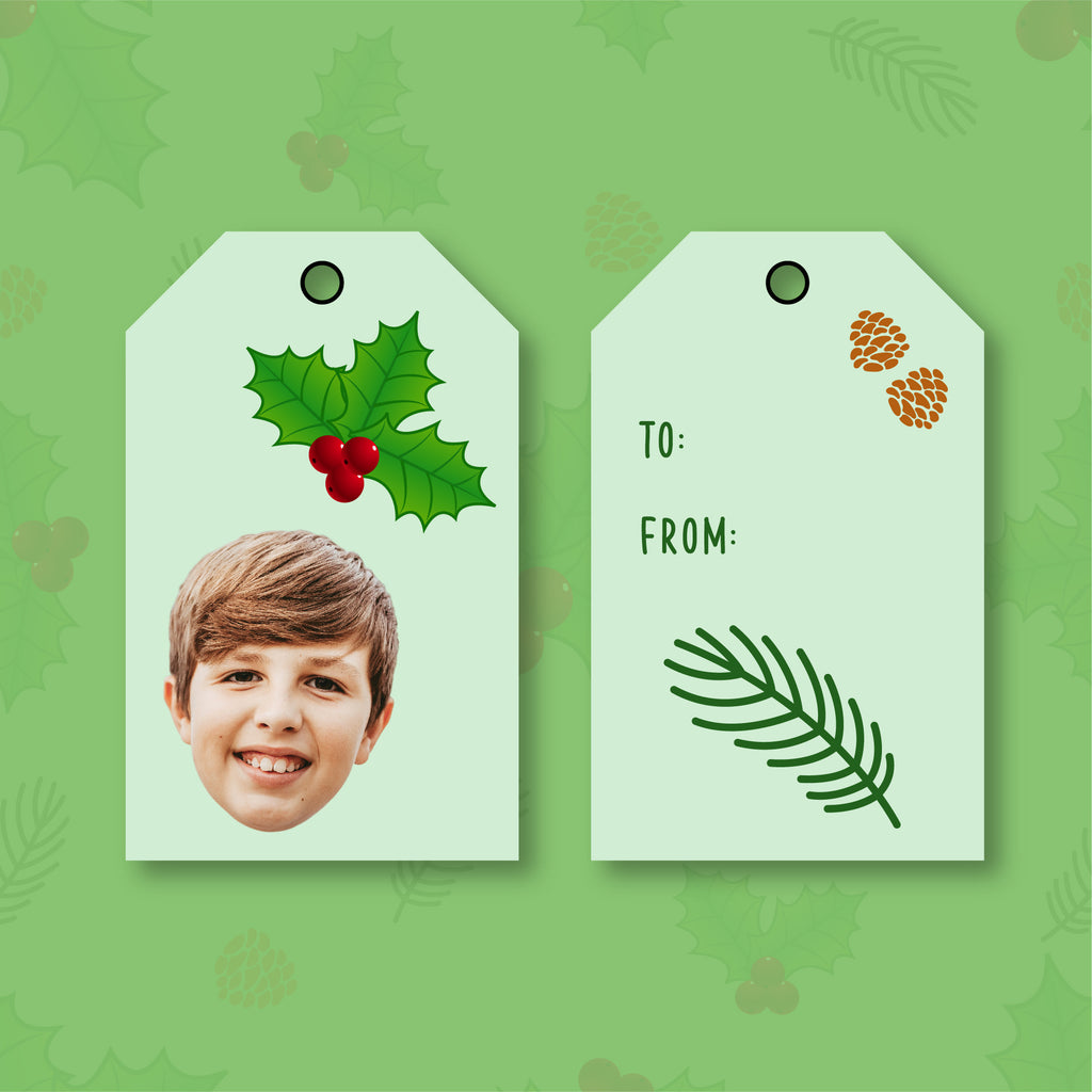 HAPPY HOLLY-DAYS GIFT TAGS