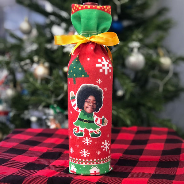 Little Miss Elfie Selfie Wine Socks