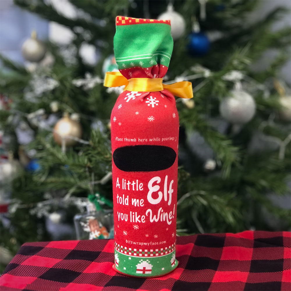 Elfie Selfie Duo Wine Socks