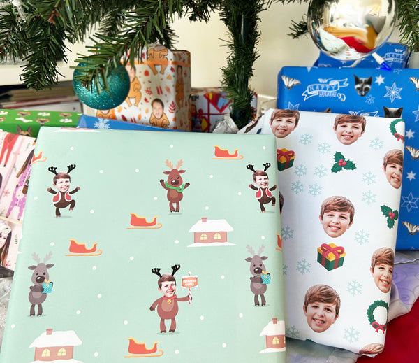 reindeer games wrapping paper
