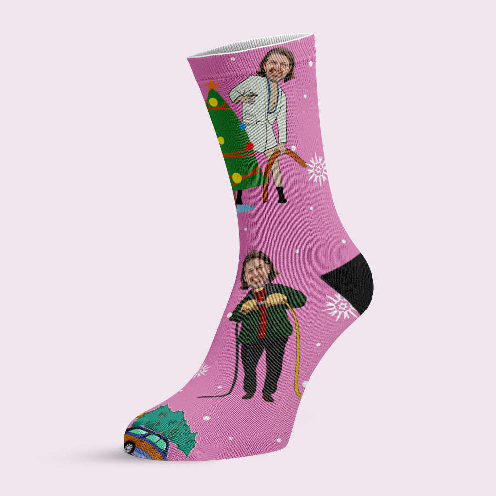 CHRISTMAS VACATION TIME SOCKS