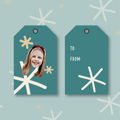 SNOW ON THE BEACH GIFT TAGS