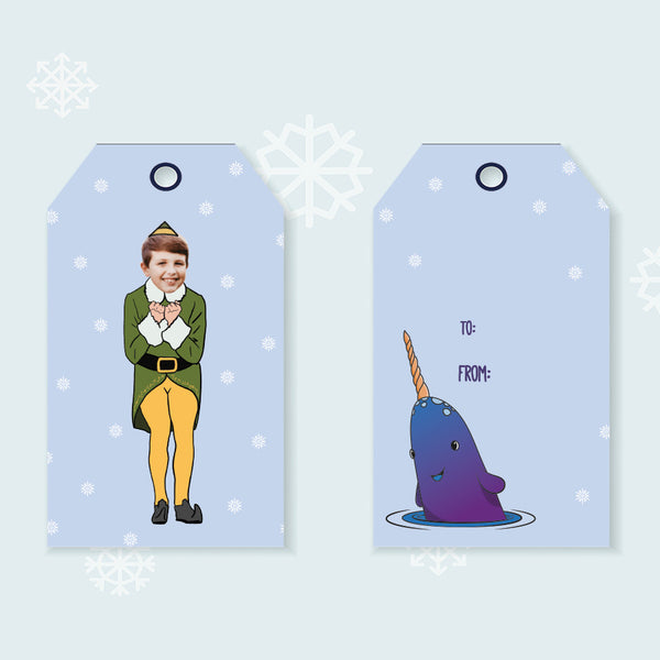 friendly elf gift tags