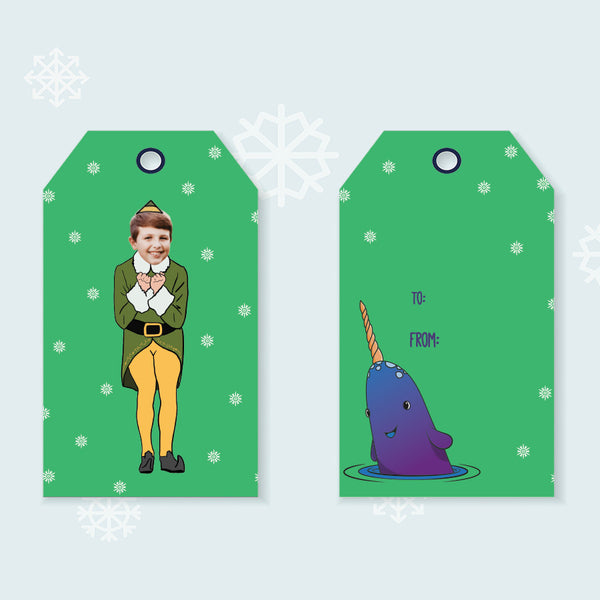 friendly elf gift tags