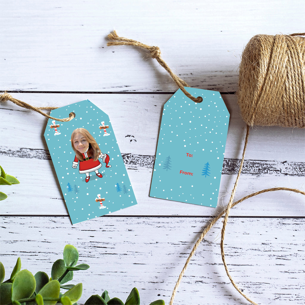 Mrs Santa Selfie Gift Tags
