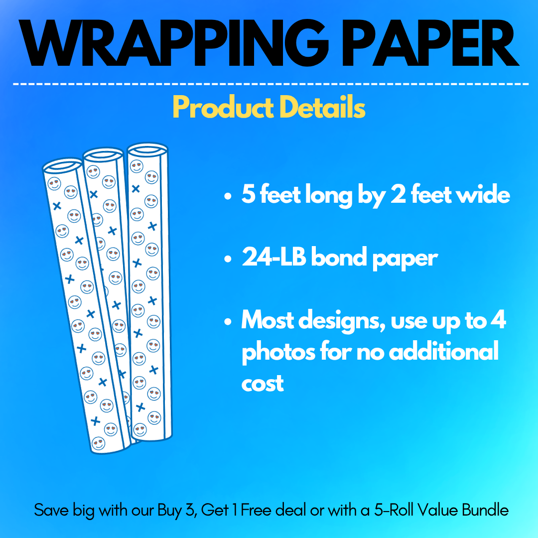 50's Gold Gift Wrap