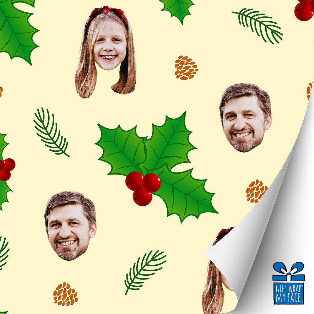 HAPPY HOLLY-DAYS GIFT WRAP