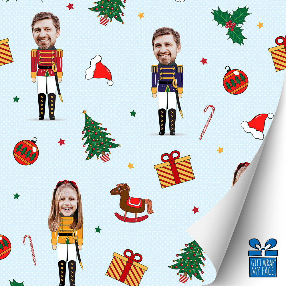 CHRISTMAS TOY SOLDIERS GIFT WRAP