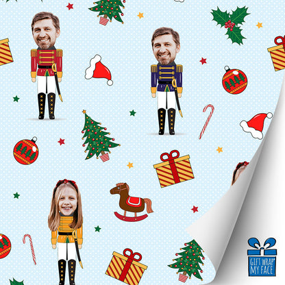 CHRISTMAS TOY SOLDIERS GIFT WRAP