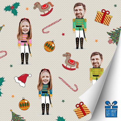 CHRISTMAS TOY SOLDIERS GIFT WRAP