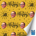 50's Gold Gift Wrap