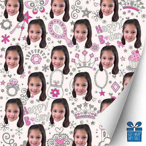 Castles And Tiaras Custom Gift Wrap (3998409654317)