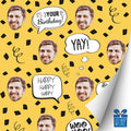 Gold Birthday Confetti Gift Wrap