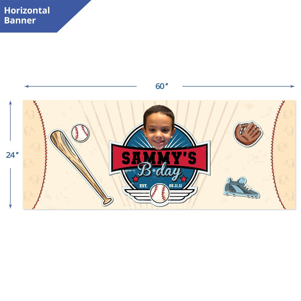 Baseball Birthday Banner