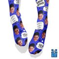 Blue Birthday Confetti Socks