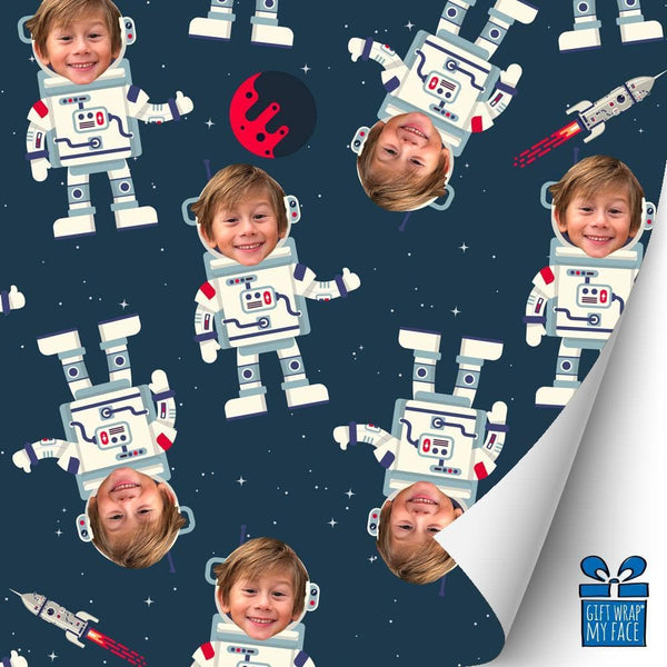 astronaut gift wrap