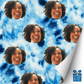 Blue Tie Dye Gift Wrap
