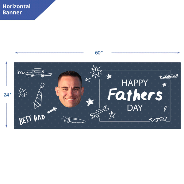 Best Dad Day Banner