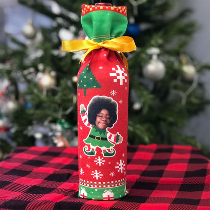 Little Miss Elfie Selfie Wine Socks
