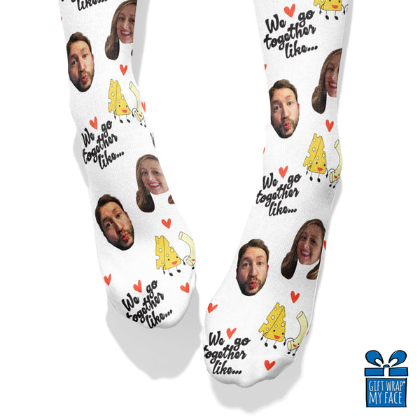 mac and cheese  socks