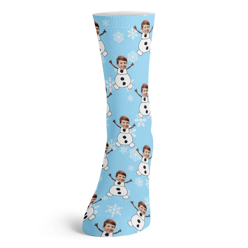 Snowman Face Socks