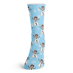 Snowman Face Socks