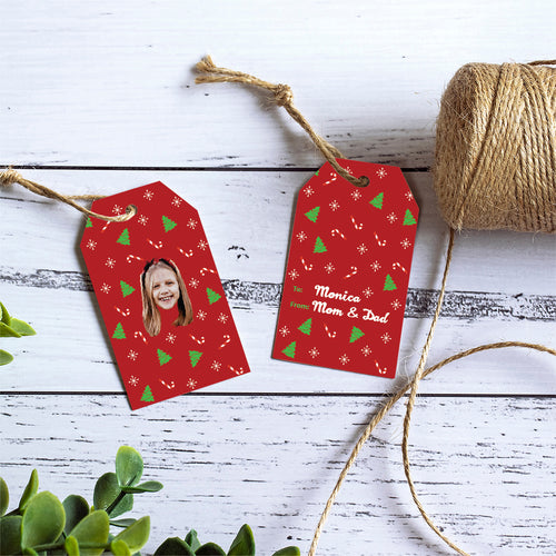 Candy Cane Christmas Gift Tags