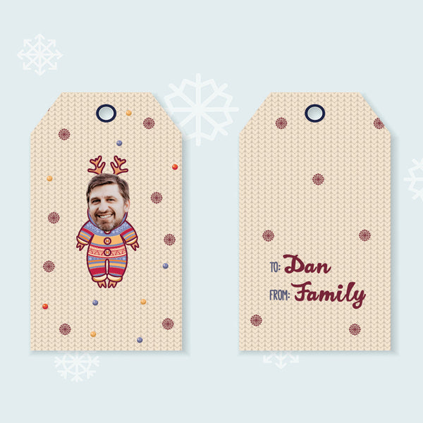 cozy christmas gift tags