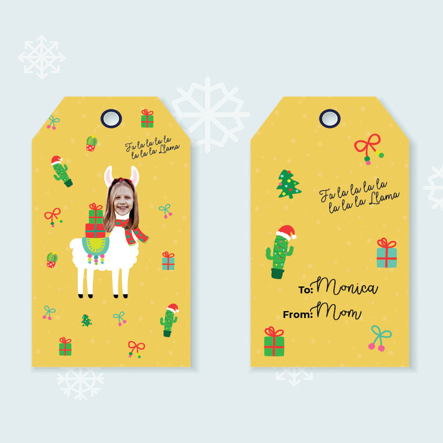 Fa La Llama Gift Tags