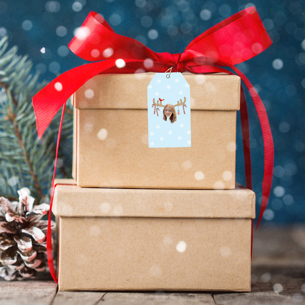 Reindeer Antlers Gift Tags