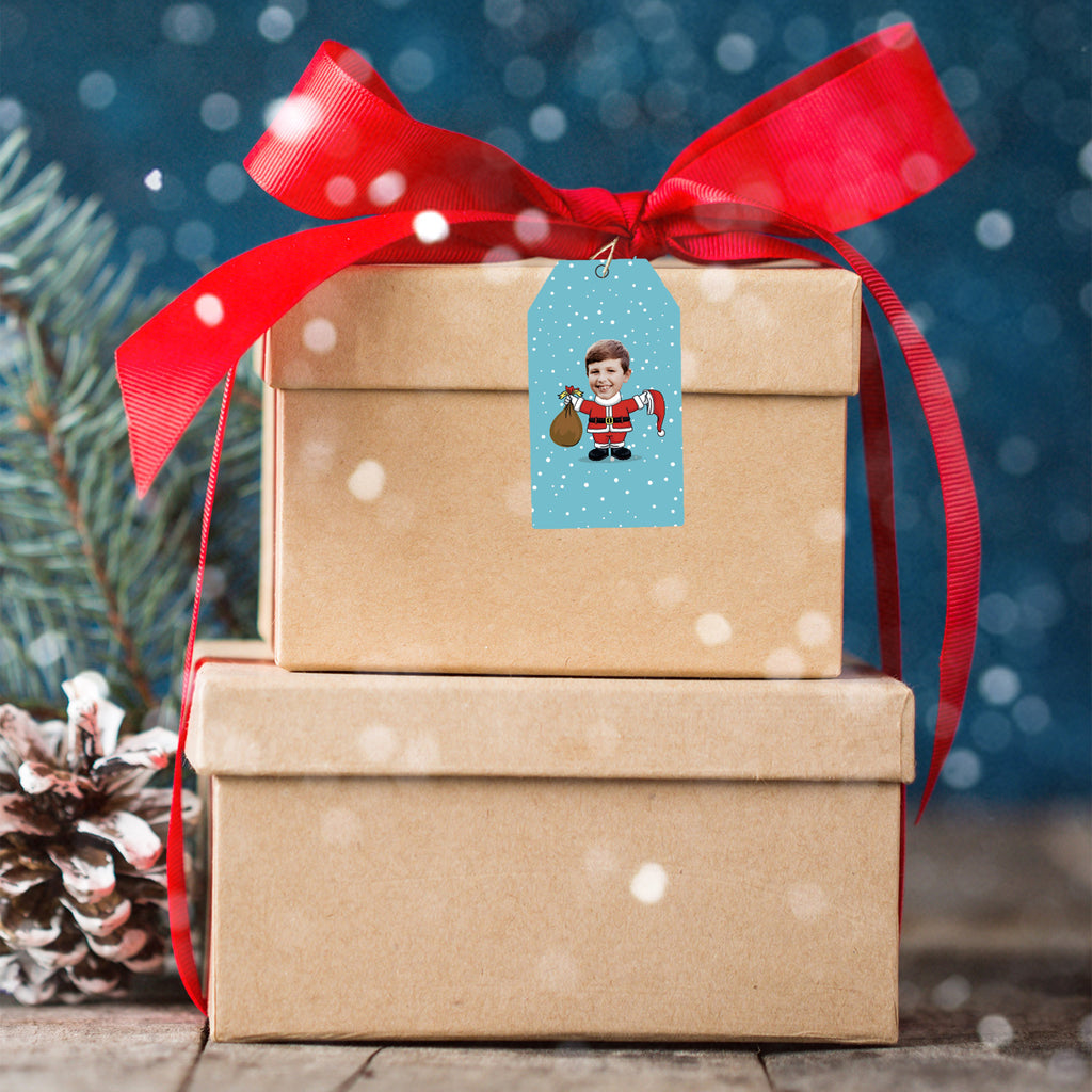 Santa Selfie Gift Tags