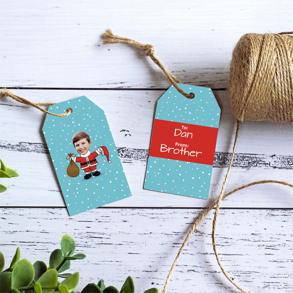 Santa Selfie Gift Tags
