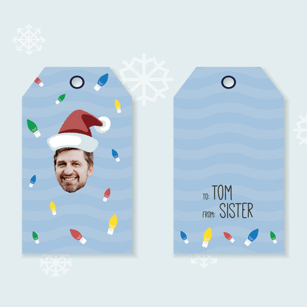 christmas lights gift tags