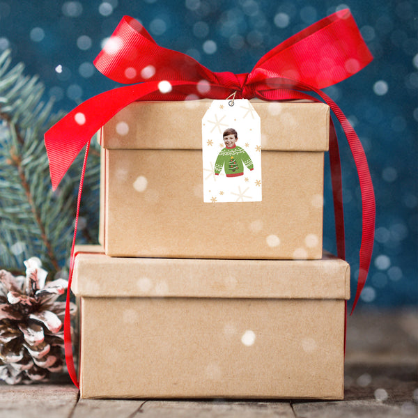 christmas sweater gift tags