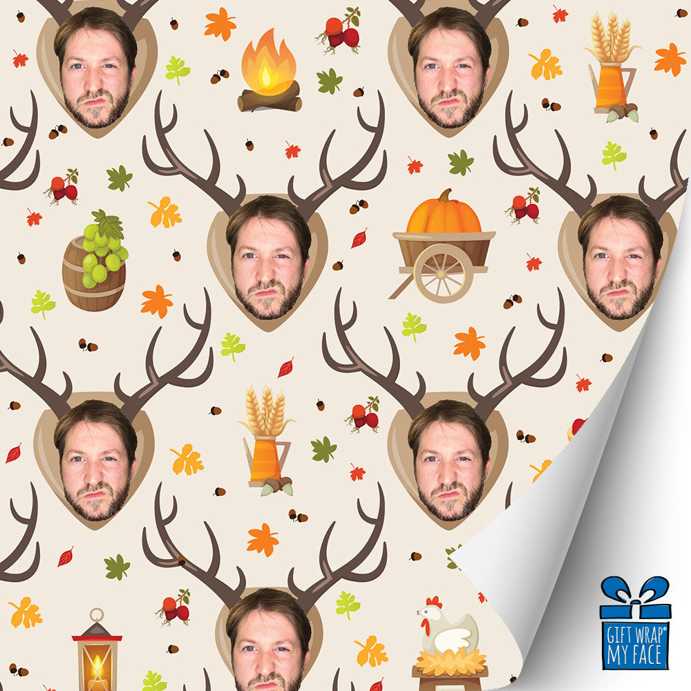 Head On The Wall Gift Wrap