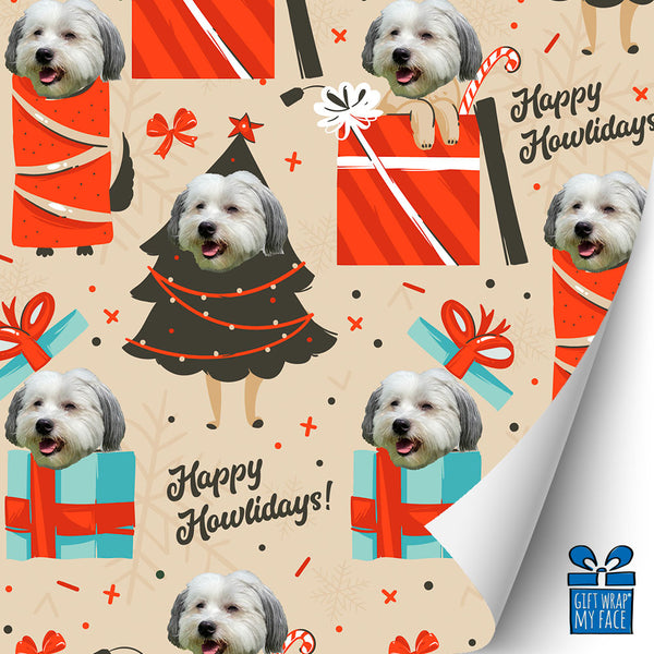 happy howlidays™ gift wrap