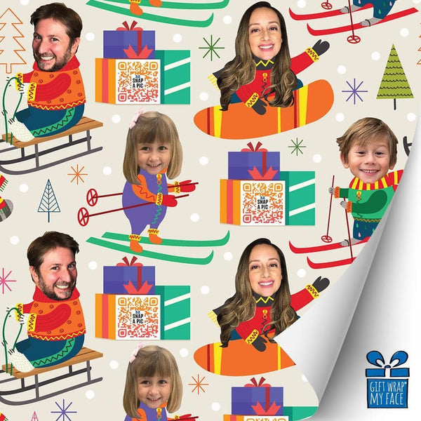holiday family custom video gift wrap™