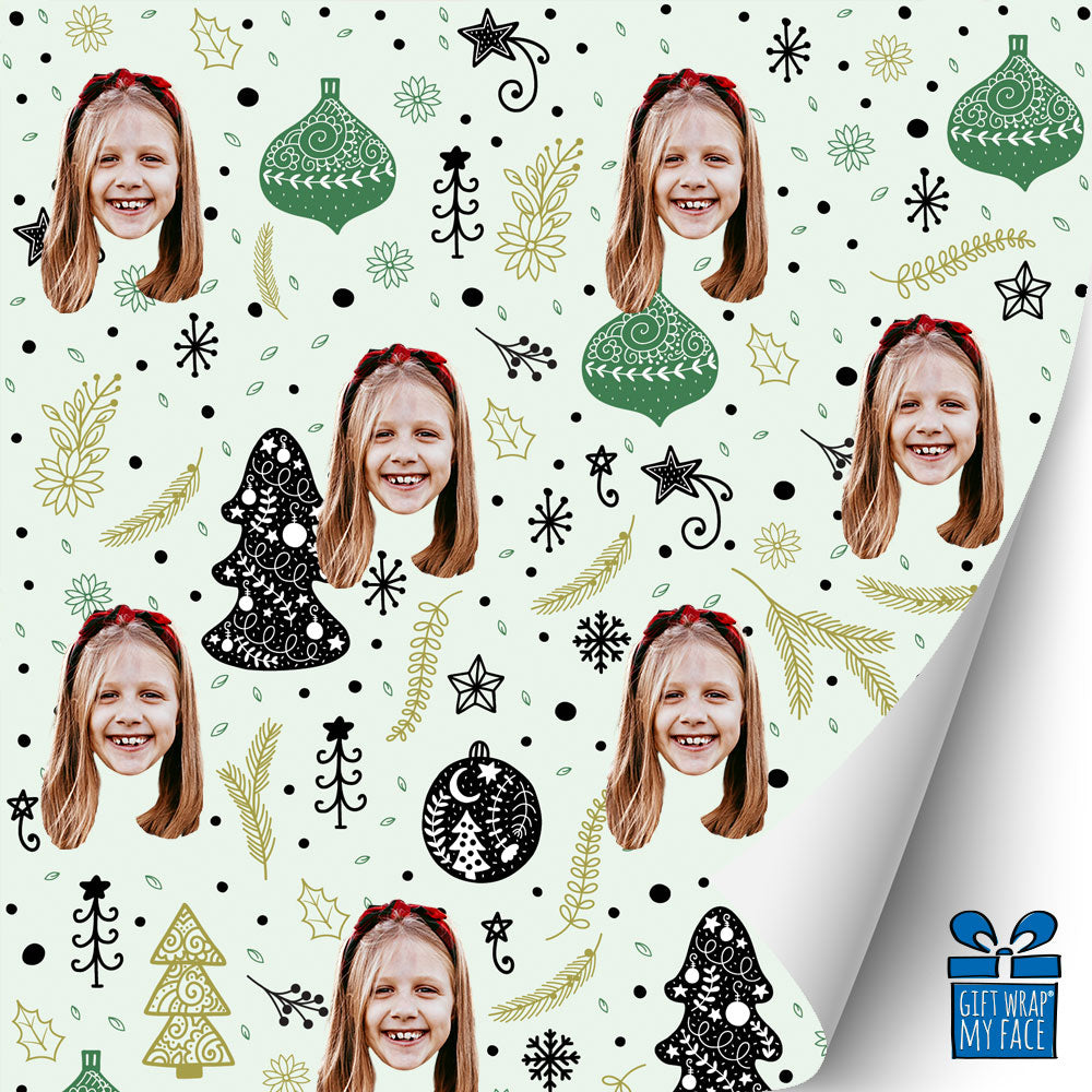 Peppermint Pine Gift Wrap
